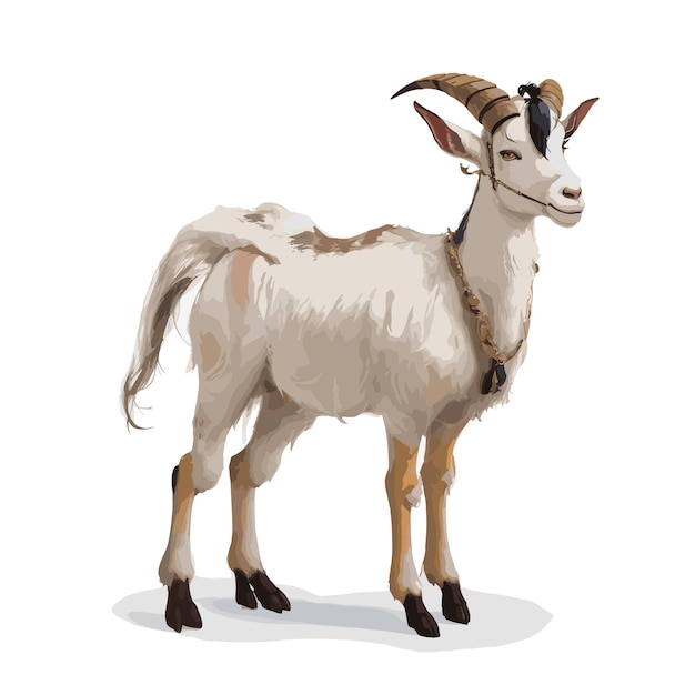 Vector nubian goat vector illustration editable and free fully editable artwork