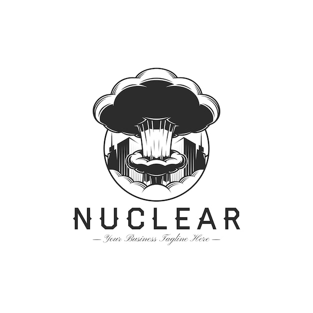 Nuclear Bomb Logo Template