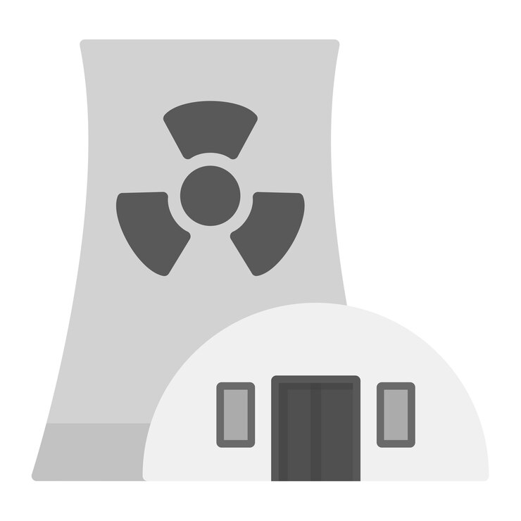 Vector nuclear icon vector image can be used for research and science