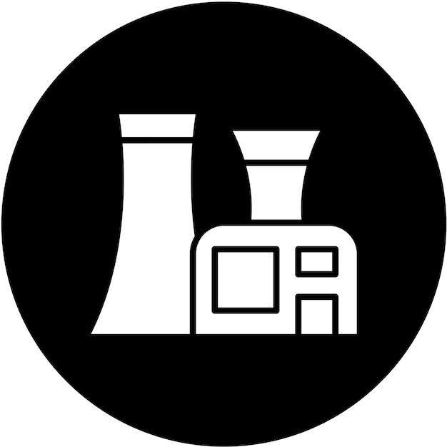 原子力発電所のアイコンスタイル