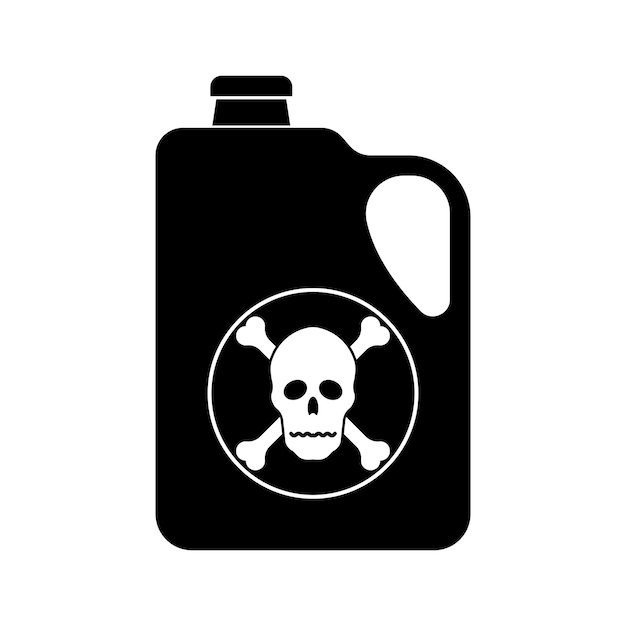 nuclear waste drum icon radioactive wastevector illustration symbol design