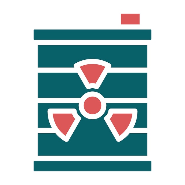 Vector nuclear waste icon style