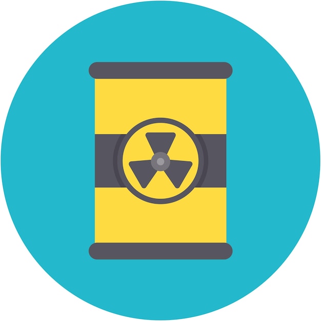 Vector nuclear waste vector illustration style