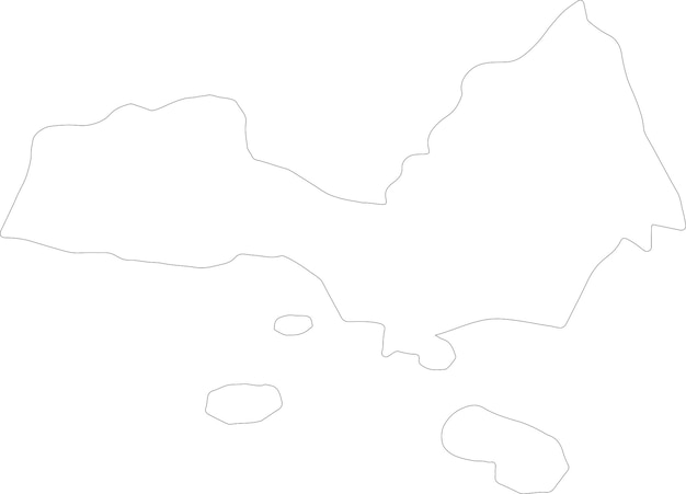 Vector nueva esparta venezuela outline map