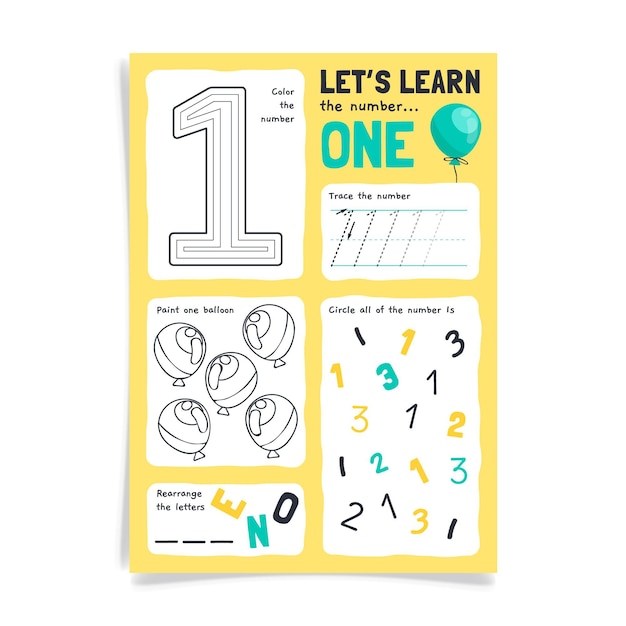 number 1 worksheet
