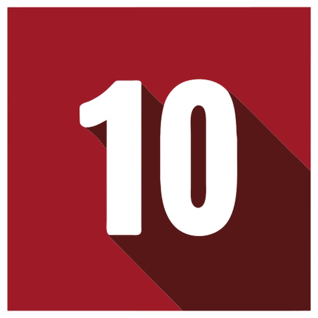 Number 10 icon