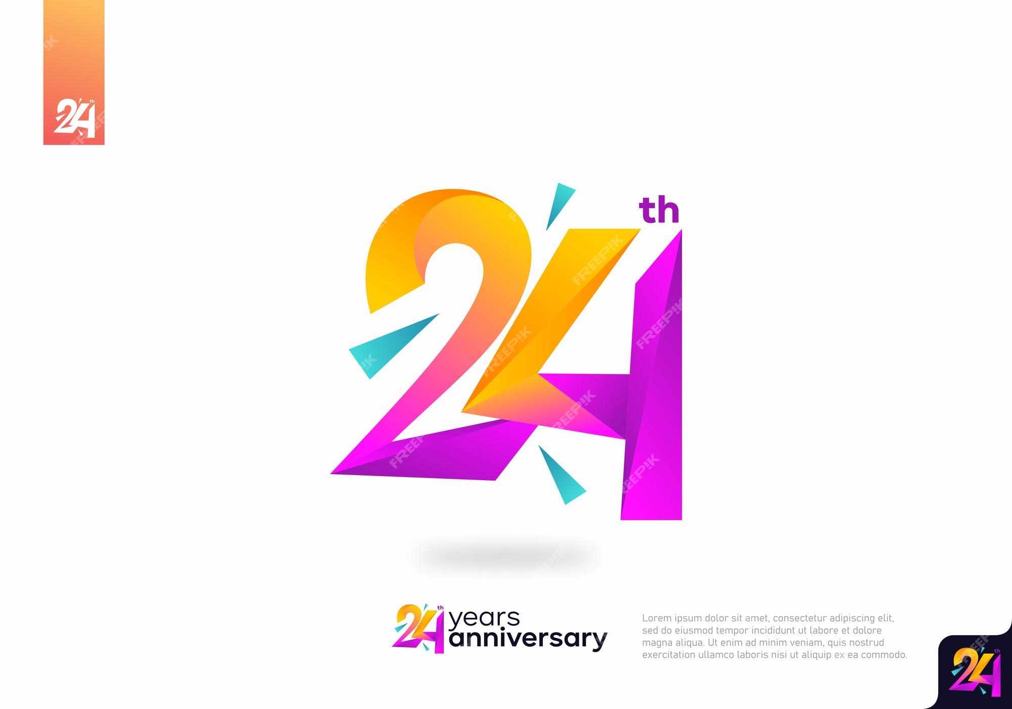 Number 24 Logo Star Concept Logo Stock Vector (Royalty Free