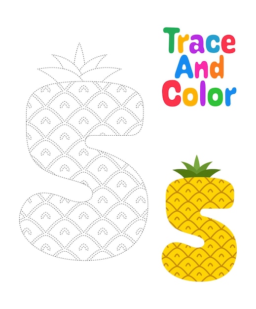 Number 5 tracing worksheet for kids