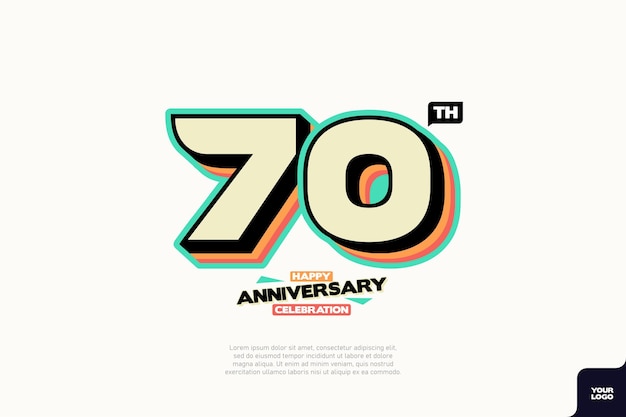 Number 70 logo icon design 70th birthday logo number anniversary 70