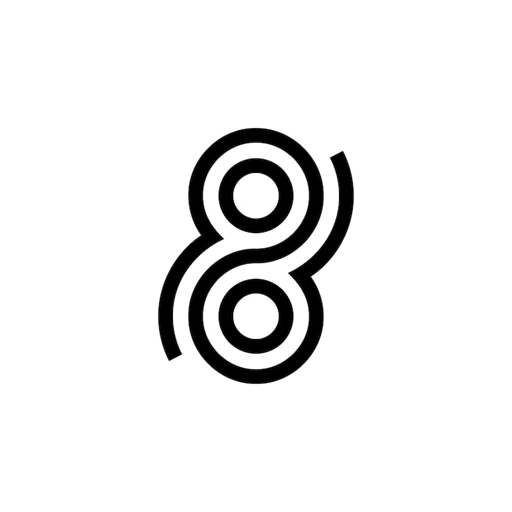 Vector number 8 logo
