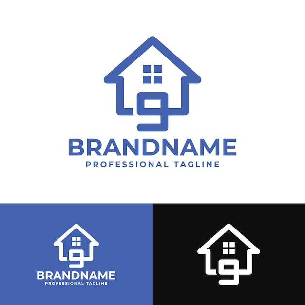 Номер 9 Home Logo Подходит для любого бизнеса, связанного со строительством дома, недвижимостью, интерьером с номером 9.