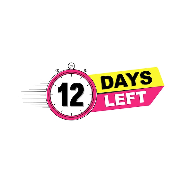 Number of days left countdown 12 days left