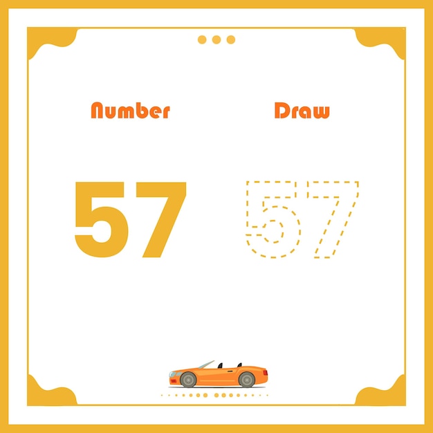 Number Drawing for Kids Preschool Number Illustration Learning Activity for Back to School book