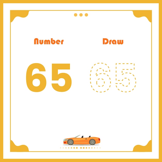 Number Drawing for Kids Preschool Number Illustration Learning Activity for Back to School book