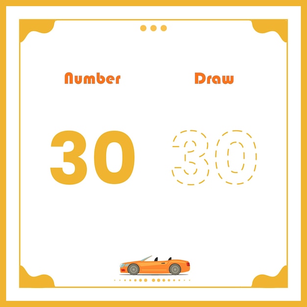 Number Drawing for Kids Preschool Number Illustration Learning Activity for Back to School book