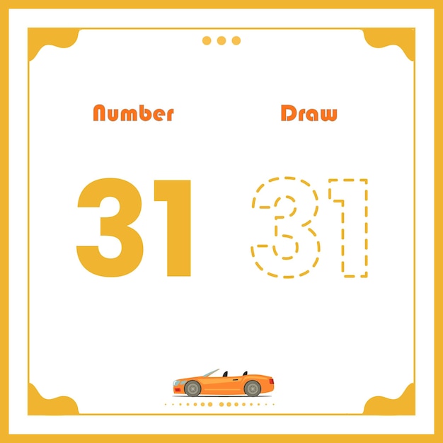Number Drawing for Kids Preschool Number Illustration Learning Activity for Back to School book