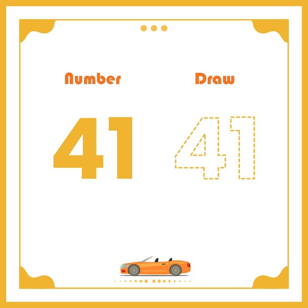 Number Drawing for Kids Preschool Number Illustration Learning Activity for Back to School book