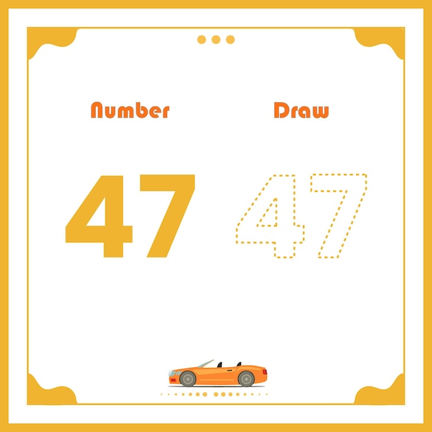 Number Drawing for Kids Preschool Number Illustration Learning Activity for Back to School book