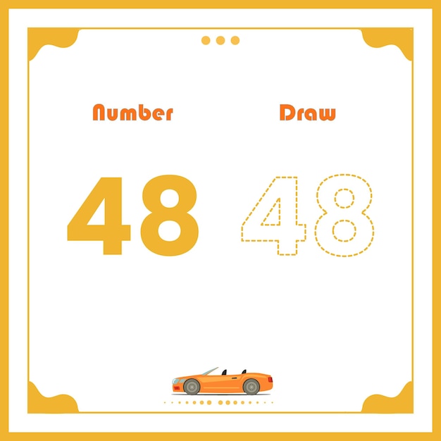 Number Drawing for Kids Preschool Number Illustration Learning Activity for Back to School book