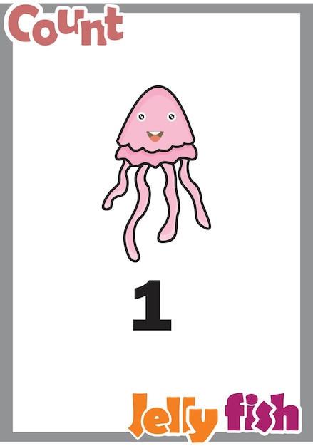 Number the jellyfish.number 1