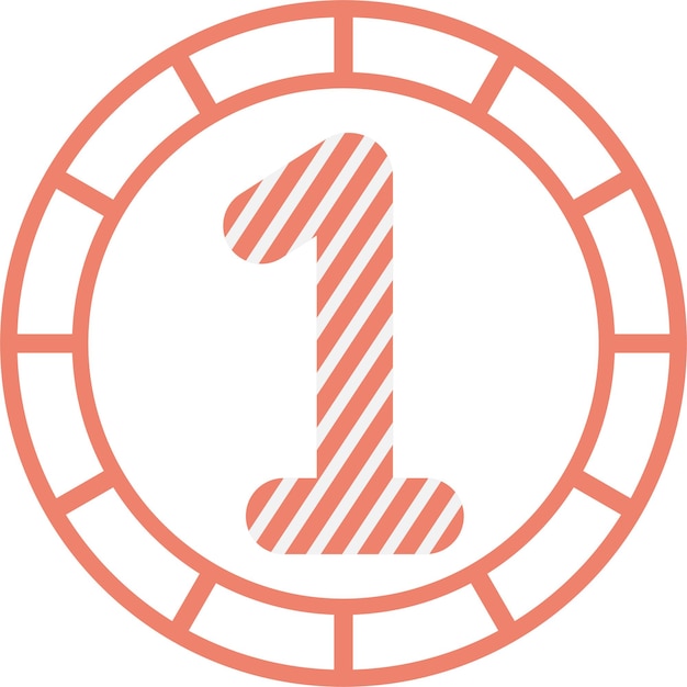 Number One 1 Element Flat Icon