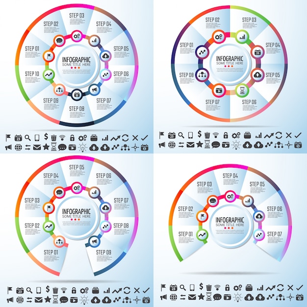 Number statistic element column info graph