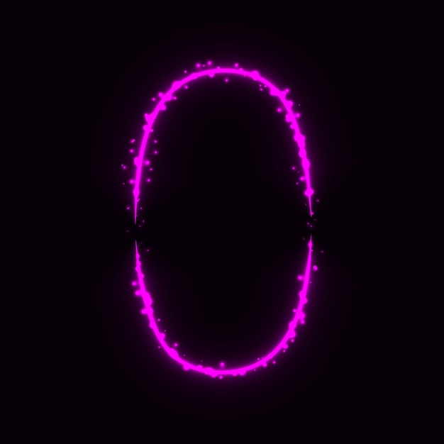 Vector number symbol of lights