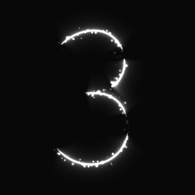 Number symbol of lights