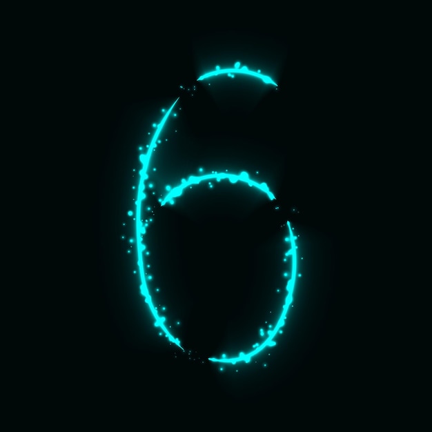 Number symbol of lights