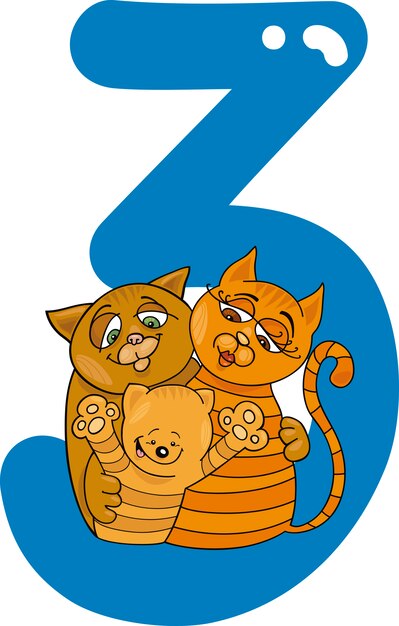 Цифра 2 три кота