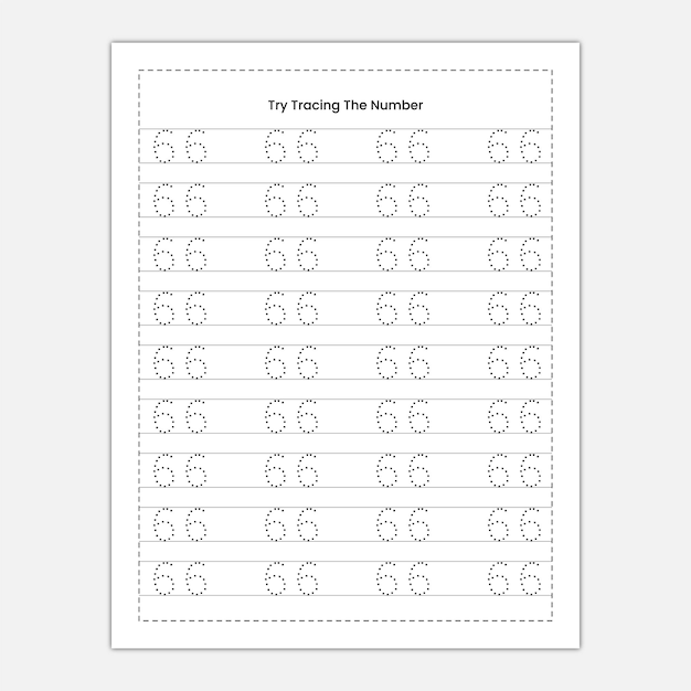 ベクトル 幼稚園児のための数字追跡と数字単語追跡着色活動ワークシート