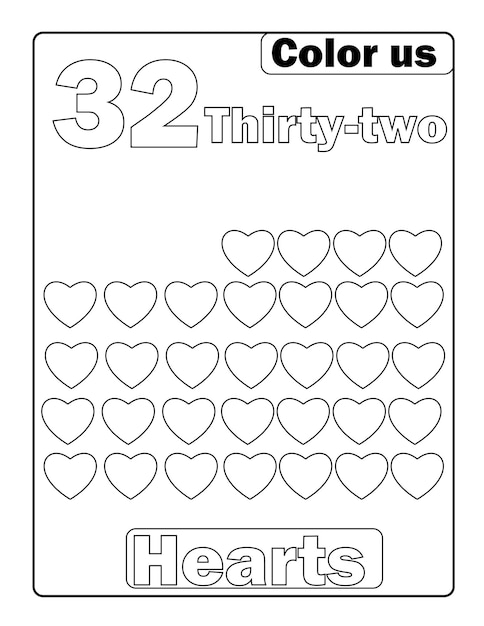 Number tracing and counting coloring pages with cute designs