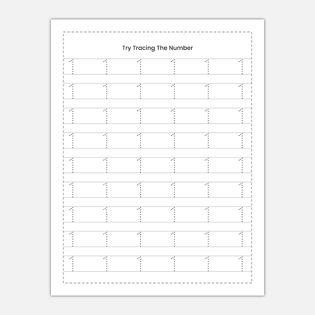 Number tracing and number word tracing coloring activity worksheet for kindergarten kids