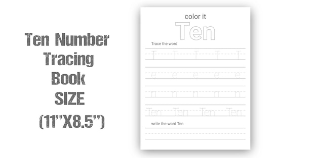 Number Tracing Practice for kids
