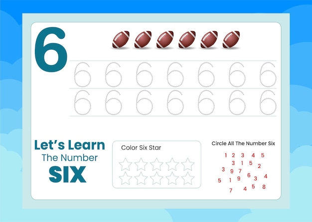 Number tracing worksheets