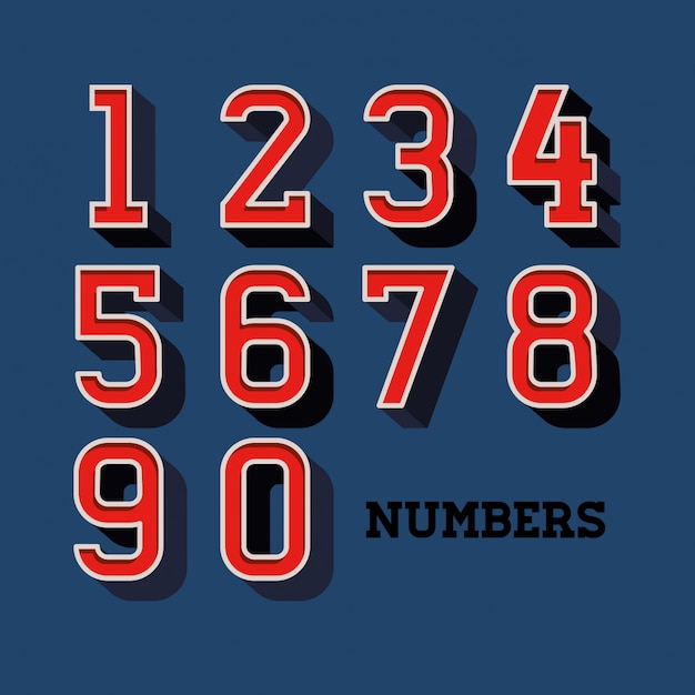 Vector numbers design