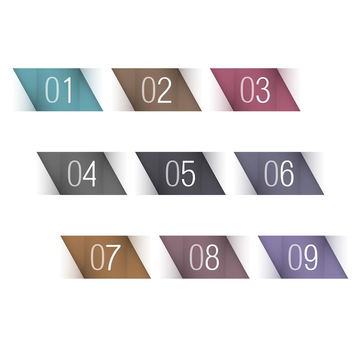 Vector numbers set vector eps10 illustration