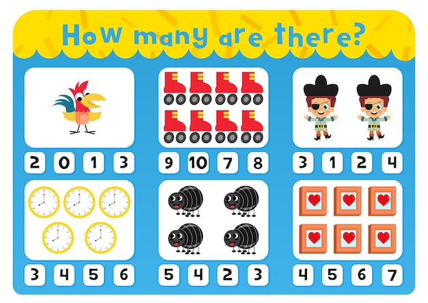 Numbers worksheet for kids Numbers worksheet Numbers matching page