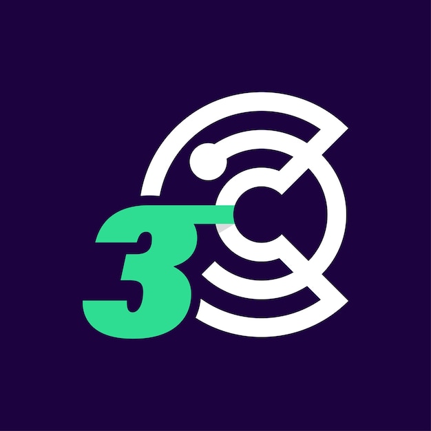 Numeric 3 crypto logo