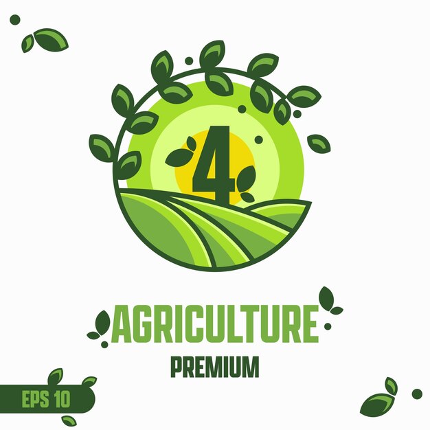 Numeric 4 Agriculture Logo