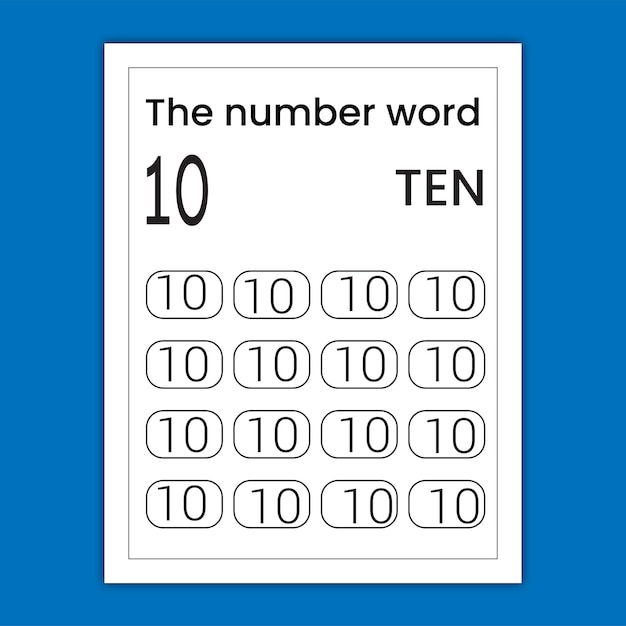 nummer 1 tot 10 voor kinderen