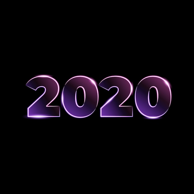 Nummer 2020 lichteffect