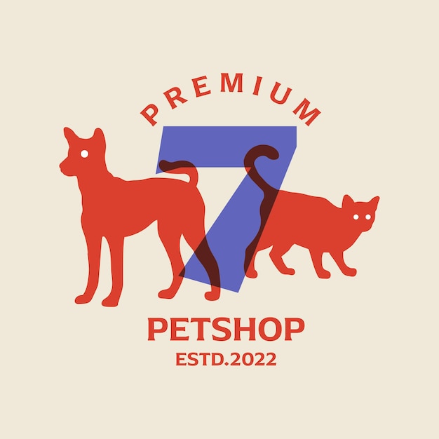 Nummer 7 Petshop-logo