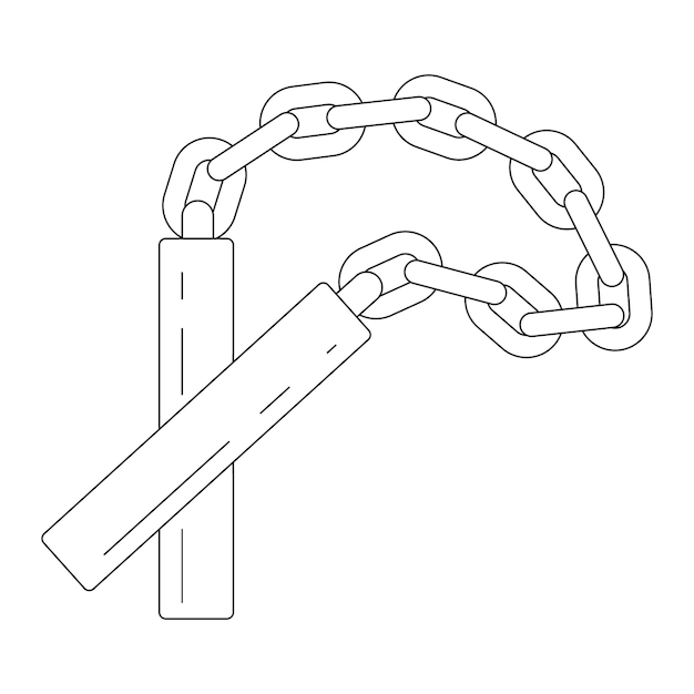 Nunchaku icoon vector