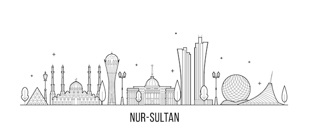 Nur-Sultan (Astana) skyline, Kazachstan