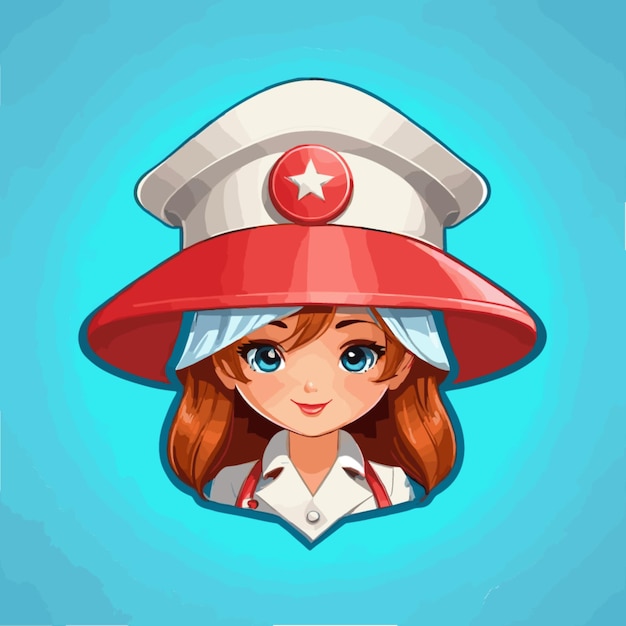 Vector nurse hat vector
