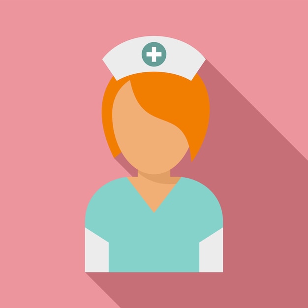 Vector nurse icon flat illustration of nurse vector icon for web design