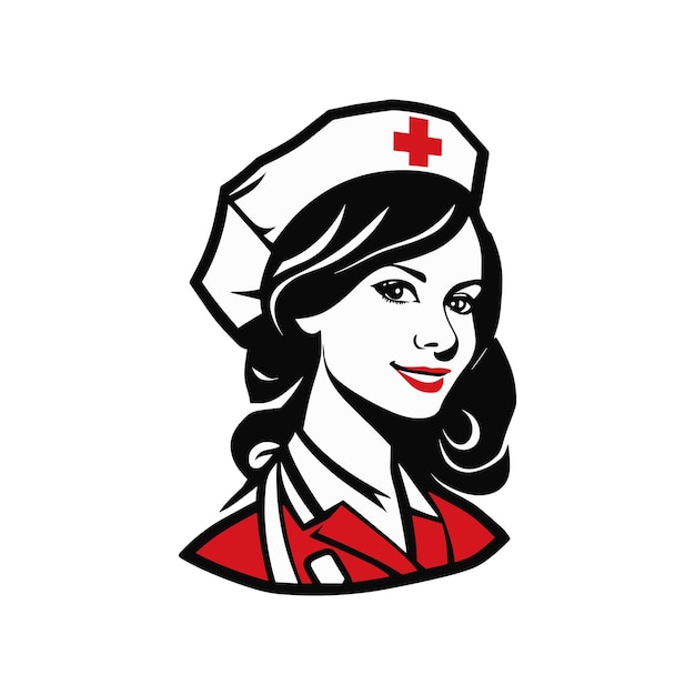 Vector nurse icon vector