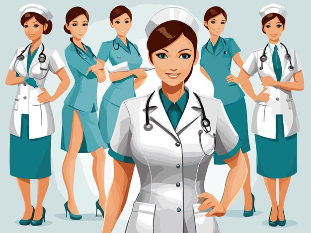 Nurse illustration vector