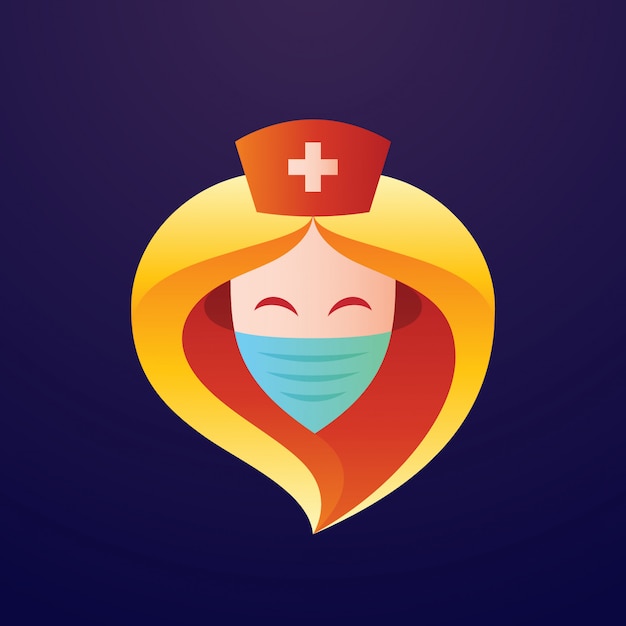 Vector nurse logo